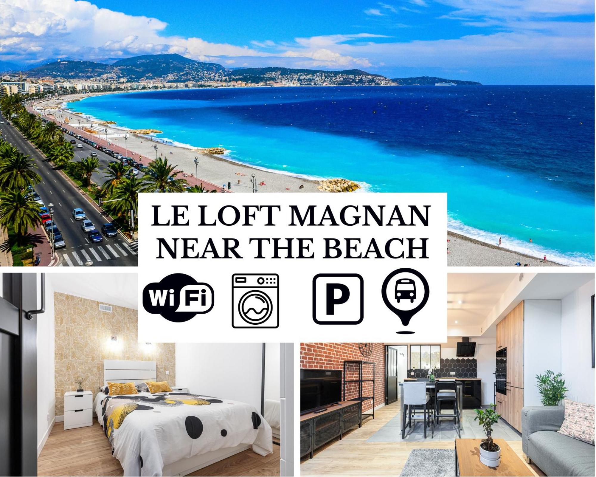 Le Loft Magnan - Ac- Pres Mer - Wifi - Parking - Confort Et Moderne - Supermarches Et Tram Proches Nice Exteriér fotografie